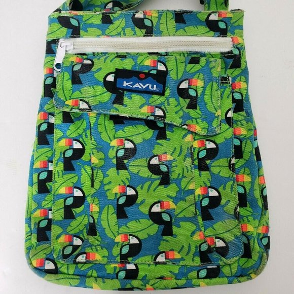 Kavu Handbags - Kavu Toucan Parrot Mini Keeper Crossbody Bag